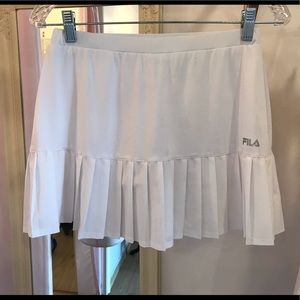 Fila white tennis skort